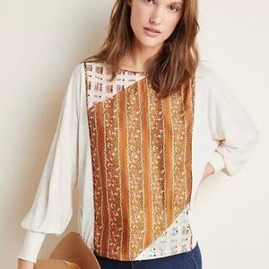 Anthropologie Sz Small Sammi Sequined Top